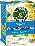Traditional Medicinals Organic Cup of Sunshine Kanna Relaxtion Tea, 16 Tea Bags (Pack of 6)