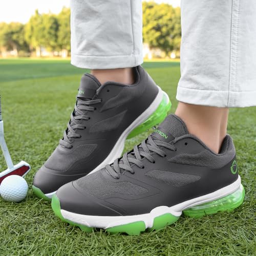 Image of THESTRON New Men Golf Shoes 8 Spikes Professional Outdoor Golf Sport Sneaker for Men