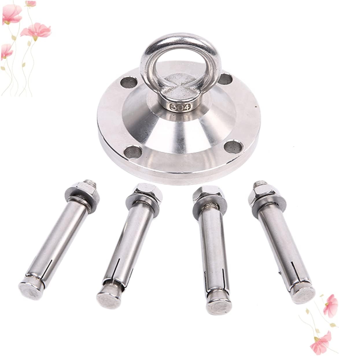 KESYOO 4pcs Stainless Steel Dog Stake Large Dog Fixed Pile Rotating Tie Out for Outdoor Strong