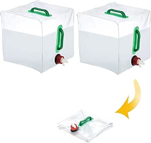 Bidon D'eau 60 Litres Avec Robinet - Pour Camping, Jardin, Réservoir D'eau Potable, Couleur Blanc