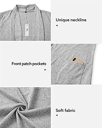 Image of ULTRANICE Cardigan Sweaters Womens Fashion 2025 Spring Lightweight Long Sleeve Casual Tops Clothes Outfits with Pockets