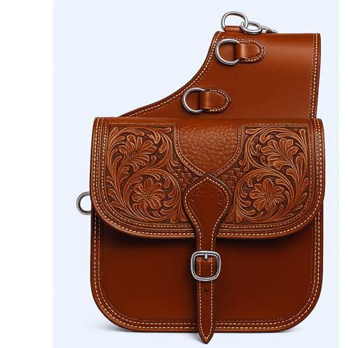 Alice International Premium Reitsatteltasche – stilvoll und funktional, organisieren Sie Ihre Ausrüstung mit Stil, Pferde-Satteltasche, geschnitzt, Ausrüstungsgröße: 25,4 cm L x 25,4 cm B x 8,9 cm T