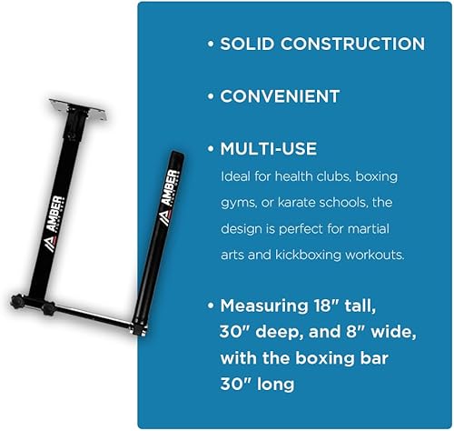 Miniatura 6 de Entrenador de boxeo rápido para velocidad y precisión, construcción de acero resistente con 16 ajustes ajustables, perfecto para gimnasio en casa o