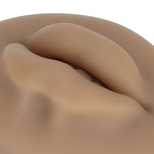 Miniatura 7 de Labios de silicona 3D semipermanentes de tacto real con imitación para labios de entrenamiento, lengua de oído, boca de ojos, silicona 3D