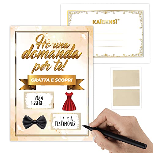 Portachiavi Testimone Di Nozze In Acciaio 'Vuoi Essere Il Mio Testimone?' - 2 Pezzi Con Incisione, Regalo Matrimonio Per Donna, In Sacchetto Regalo - 2