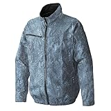 [武蔵野ユニフォーム] S-AIR ネオスタンダードエアジャケット 裏チタン 遮熱 軽量 高密度素材 シンメン 電動ファン用ウェア EFウェア 単品 服のみ ストラップ付<006-05300-ス>(74-ライトインディゴ 4L)