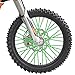 PSLER 72 PCS Dark Green Spoke Skins Spoke Trim Wrap Cover Decoration Protector Pipe Motocross Pit Dirt Bike Aaccessories