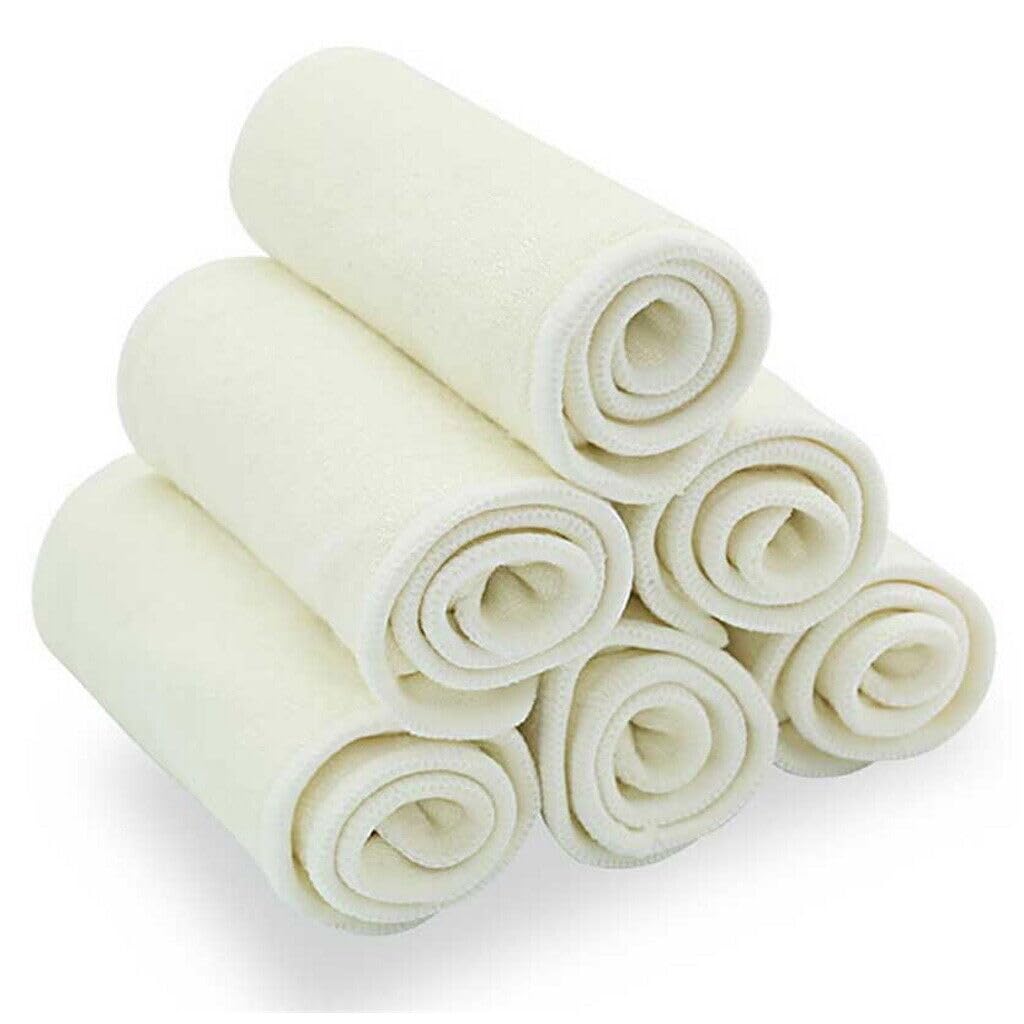 Hemp Nappy Inserts Reusable Nappies Booster Cotton 3 Layers Cloth Nappy pad Diaper Liners Washable Highly Absorbent Natural Ecofriendly (20)