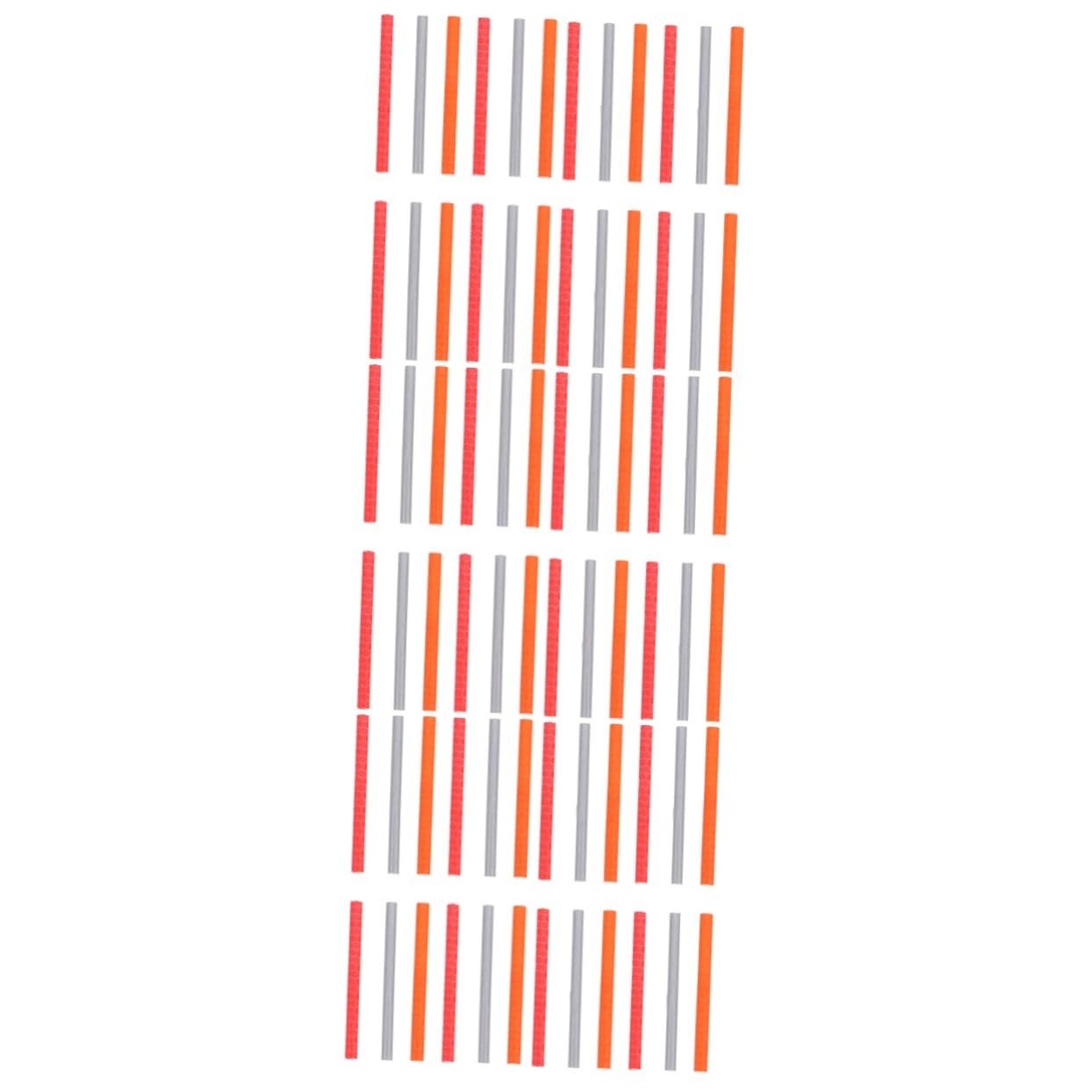 KESYOO 3sets Creative Wheel Spokes Reflective Clips Abs Tube Material Bike Wheel Decorations Safety 36pcs*3