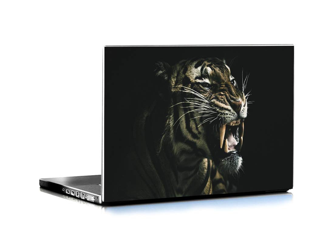 ISEE 360® Laptop Skin Cover Laminated Tiger in Black Stickers and Free Track pad Skin Girls Boys Kids Students Office Vinyl Printed Multicolored HD Quality Sticker 15.6 Inches (B08PCQV27Q) Amazon Price History, Amazon Price Tracker