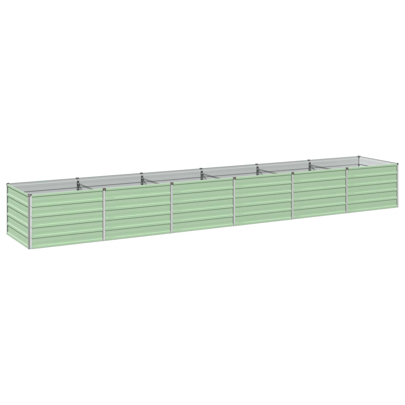 vidaXL Raised Garden Bed Pastel Green 480 x 80 x 55 cm