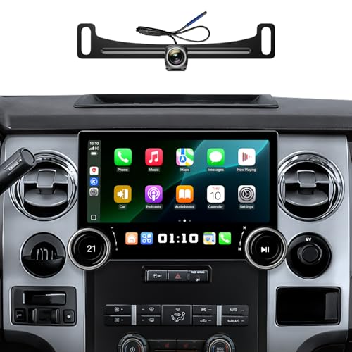 �t�H�[�h F150 �J�[���W�I 2009-2014 | ���C�����X CarPlay Android Auto�p | �V���O���m�u �L�[�{�^�� �^�b�`�X�N���[�� �X�e���I�A�b�v�O���[�h | Android 13.0 | AM/FM|�n���h���R���g���[�� (1