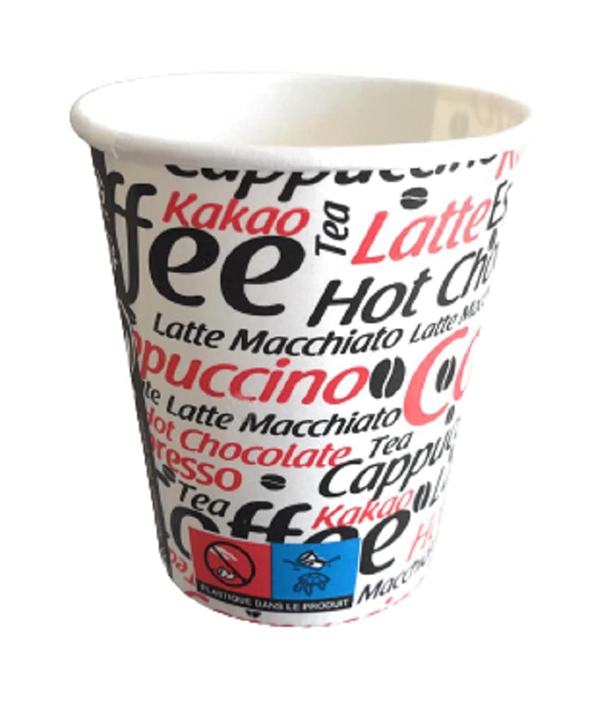 Excodi Cup - [ AYGÜN CUP ] 8 oz Karton Bardak - 250 ml - 160 Adet Kaliteli Otomat Bardağı, Sızdırmaz (kırmızı)
