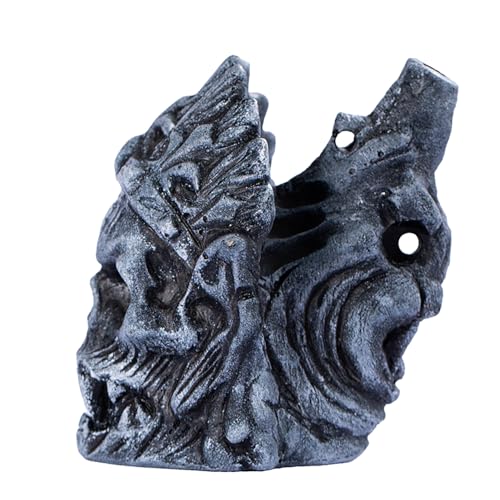 Aztec Death Whistle, Authentic Human Sounding Screams 125+ Decibels, White Resin, Whistle
