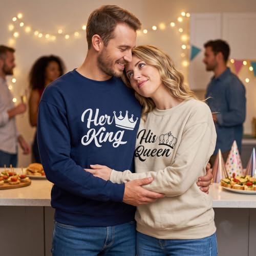 Image of Anniversary Matching Shirts, for Couple, Heart Design T-Shirt Set, Wedding Present, Honeymoon Outfit