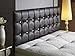 Testiera con motivo a cubi, misure disponibili: 0,9 m, 1,2 m, 140 m, 1,50 m, 1,8 m, con opzione di diversa altezza, Brown, 2ft6 (small single) 26''