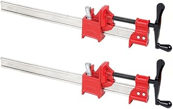 One 1 Pair BESSEY 36" Heavy-Duty IBeam Bar Clamps for Woodworking