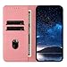 Rfvzubemok Compatible with Huawei Y5 Prime (2018),Compatible with Huawei Y5 (2018) Flip Kickstand Magnetic Closure Wallet Protective Case Pink
