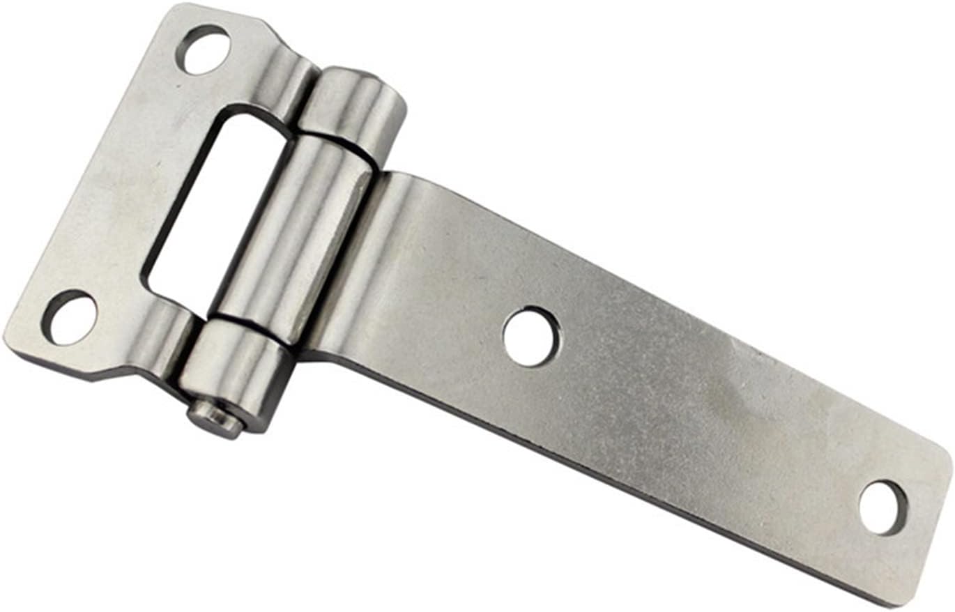 2pcs High Polished Stainless Steel Hinges, Solid Forged, T-Shape, for Wooden Box Doors, Marine Hardware, can be Rotated Backward 270 Degrees Hinges