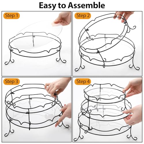 Save 31% on 3-Pack Metal Tiered Cupcake Stand Set