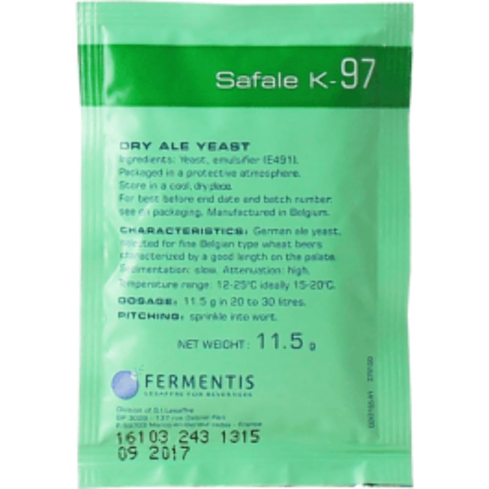 Fermentis Safale K-97 Beer Yeast German Ales 11.5g 20-30L