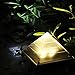 Produktbild Solar Pyramide Rasen Lampe mamum Pyramid LED Solar Light Outdoor unter Boden begraben Rasen Path Lampe Decor Einheitsgröße warmweiß