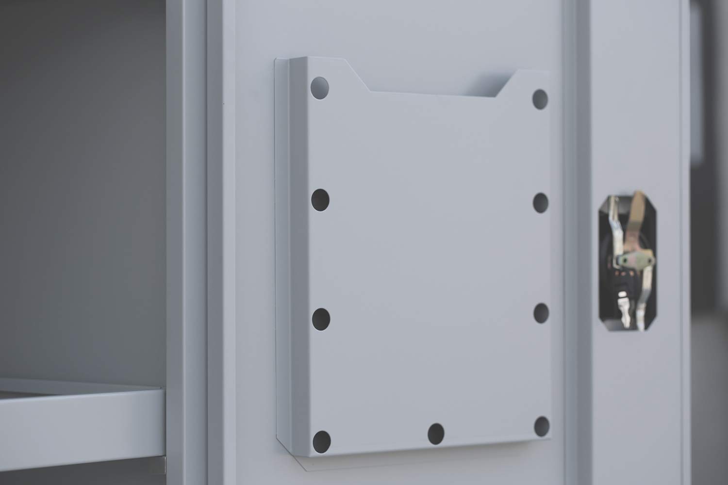 Lüllmann Umweltschrank montiert und verschweißt Gefahrstoffschrank Pflanzenschutzschrank Chemikalienschrank Spritzmittelspind 566251 lichtgrau/enzianblau 1950 x 920 x 420 mm (H x B x T)