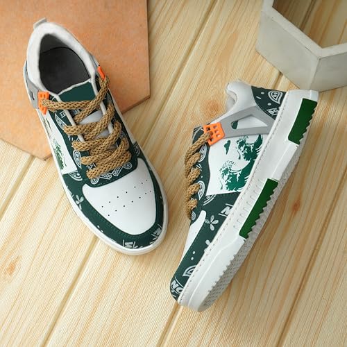 Image of BAERU Men's Casual Shoes | Stylish & Comfortable Sneakers | Lightweight Synthetic Upper | Cushioned Insole for All-Day Comfort | Perfect, Office, Travel & Outings
