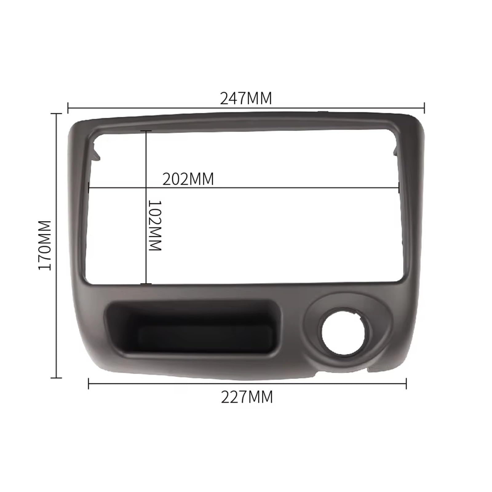 Panel Embellecedor Radio Marco Radio Doble 2 DIN Compatible para Toyota Vitz Tablero Reproductor DVD Instalación Bisel Panel Embellecedor Envolvente Marco Radio para Coche(178x100)