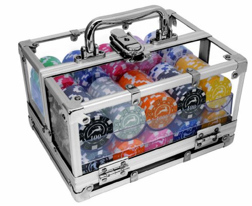 Prodotto di ottima qualità Modiano Box in alluminio trasparente - 400 chips da 14g