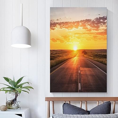 Impression sur toile IOFEER Horizons tableau décoration murale salon 40x60cm