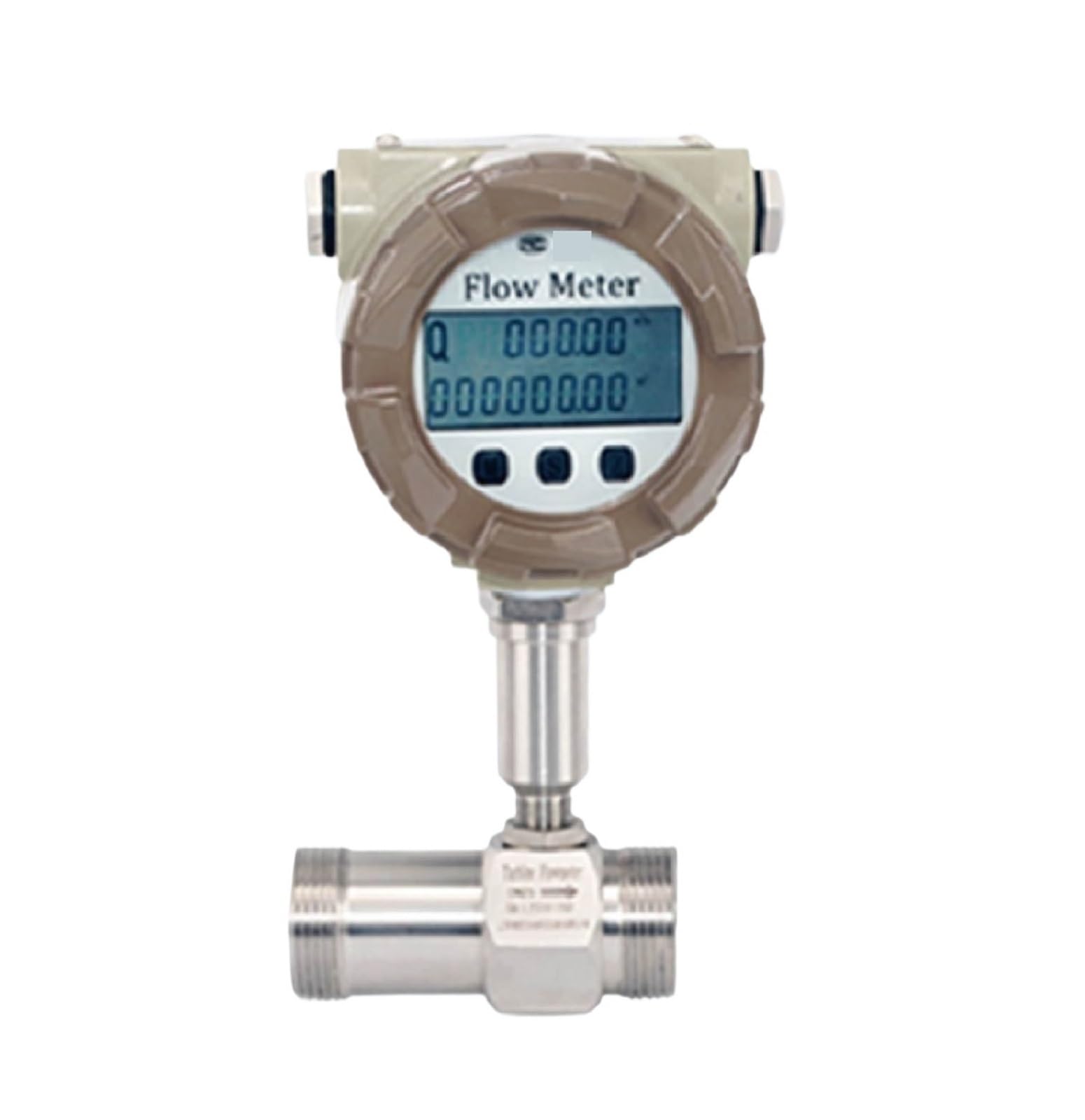 QfUxYYSLD Stainless Steel Turbine Flow Meter RS485 4-20mA Pulse Output Threaded Digital Flowmeter for Water Diesel(DN20)