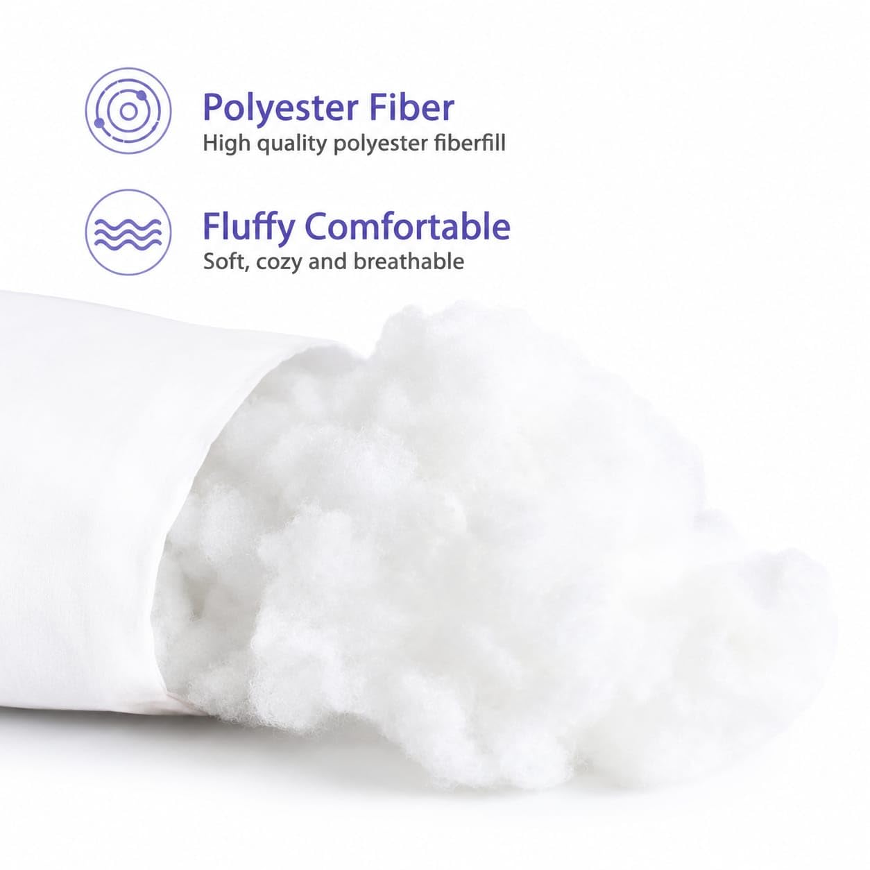 Blue Check Bolster Pillows with Polyester Fiberfill, Fluffy and Comfortable, Pack of 2 1