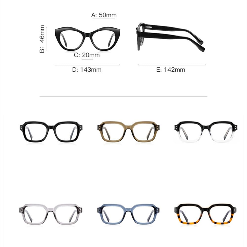 Ramki do okularów w stylu vintage mężczyźni kobiety uniwersalne oprawki do okularów z nitami modne okulary