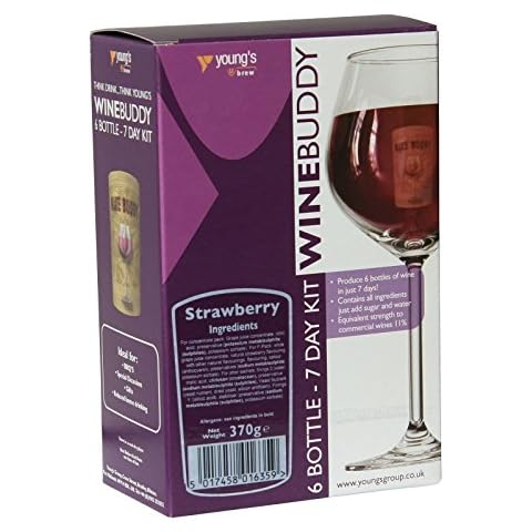 Winebuddy Strawberry Fruit Wine Kit - 6 Bottles in 7 Days - Young's Home Brew Cover
