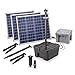 Produktbild Solar Teichfilter Set Profi bis 5.000 l Teich - 4.000 l/h Förderleistung 150 Watt Solarmodul - neuester 12 V/24 Ah proBatt Akkuspeicher mit LED Licht - Gartenteich Filter Komplettset, esotec 101061