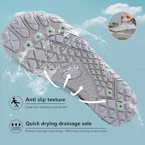 Image of SIOSNETA Hike Barefoot Shoes for Women Men, Breathable Non-Slip Athletic Footwear, Wide Toe Water Shoes for Hiking, Non-Slip Neuropathy Shoes for Women Men, Grounded Comfort wear