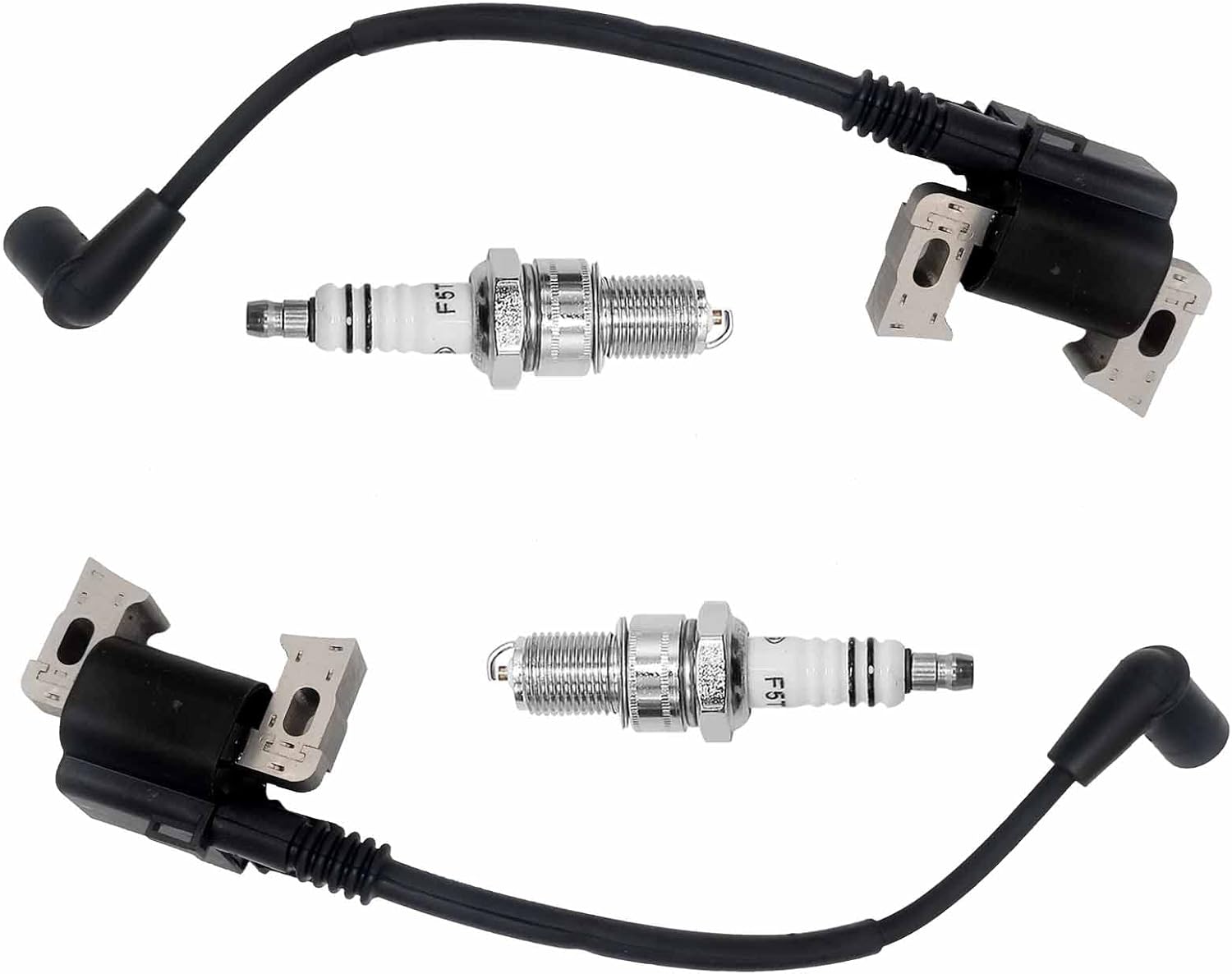 Ignition Coils 30500-Z6L-043 With Spakr Plugs Replacement for Honda GX630 GX660 GXV630 GXV660 GX690 GXV690R