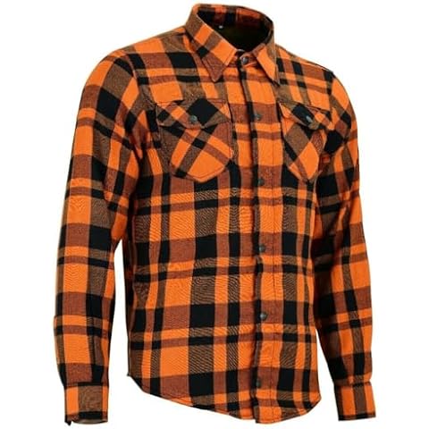 Speed MaxX Orange/Black Lumberjack Shirt with Armour Cover