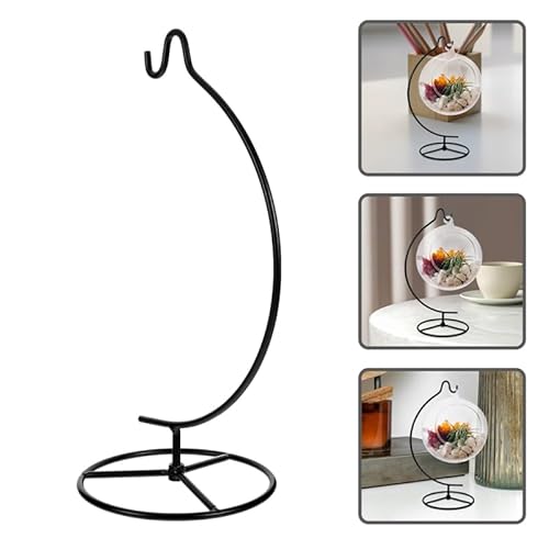 Alipis 2St Hydroponische Vasenständer Aus Eisen Spiral-Design Hängeregal Für Glaskugeln Und Luftpflanzen Vielseitiger Ornamentständer Für Tischdeko Und Wohnaccessoires 10.63X4.92X4.92In