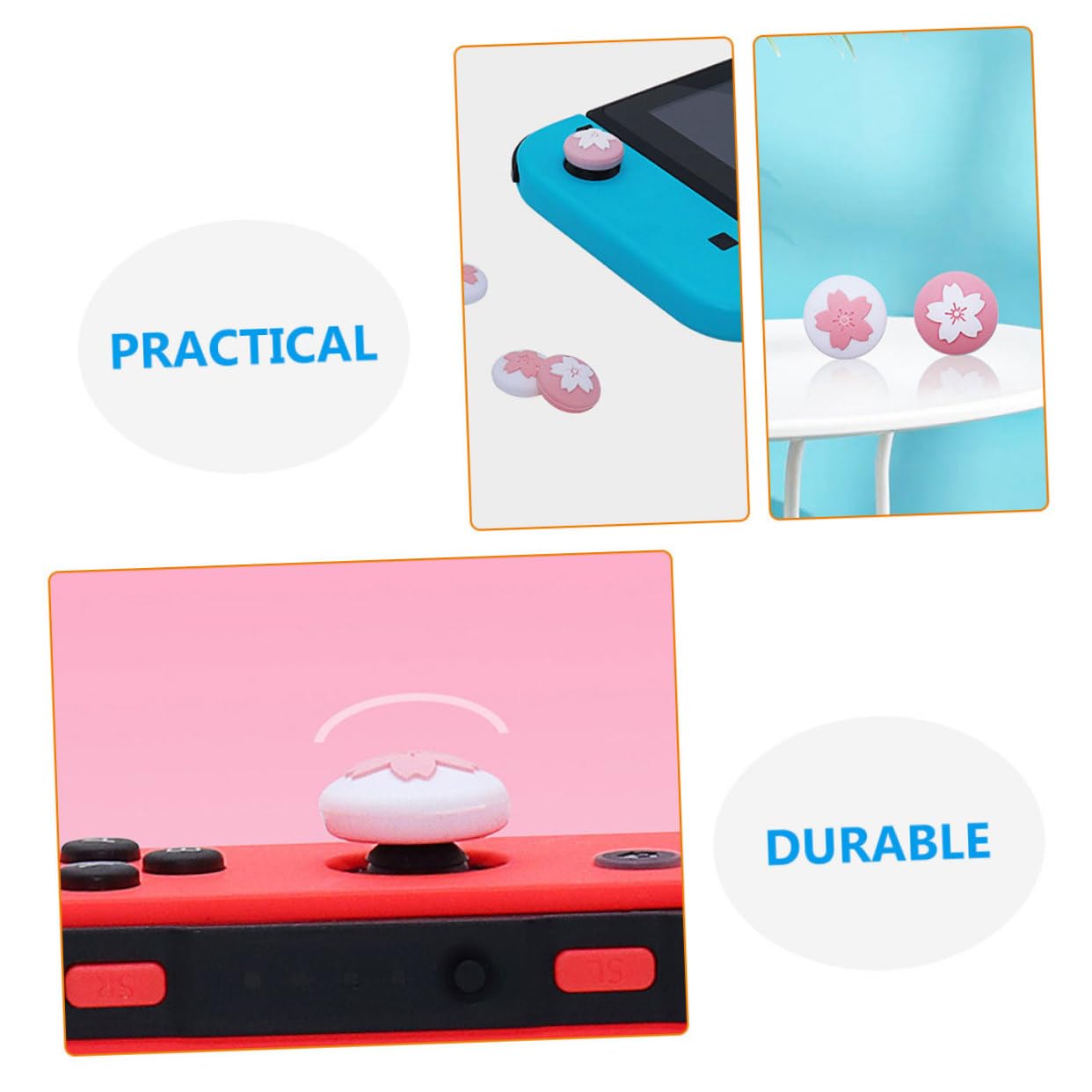 SOLUSTRE 100pezzi Coperture Per Joystick Caps Per Controller Accessori Comfort e Protezione Per Design e Facile