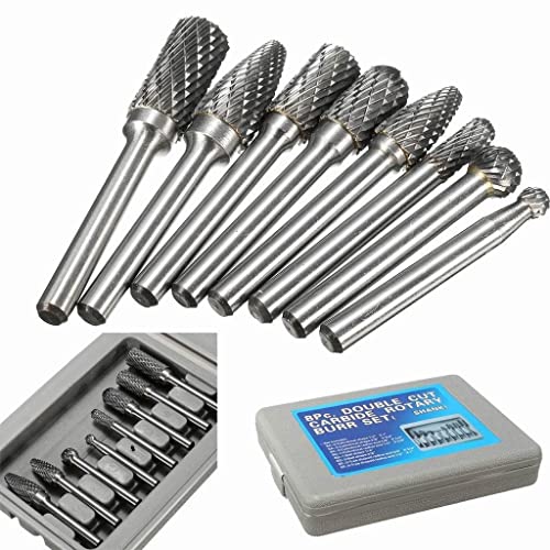 Juego de 8 fresas de carburo 1/4'' miniatura 4