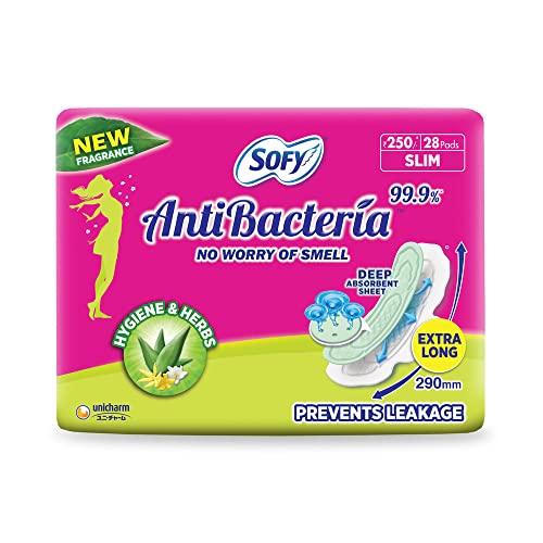 Image of MamyPoko Pants Extra Absorb Diaper - Large Size, Pack of 82 Diapers (L-82) for Kids& Sofy Anti Bacteria Extra Long Sanitary Pads - Slim (28 Pads)