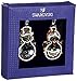 SWAROVSKI Gingerbread Couple Ornament, for Hanging on a Tree or for Display, Brown Crystal with Black, Green, and Red Accents, Part of The Swarovski Joyful Ornaments Collection
