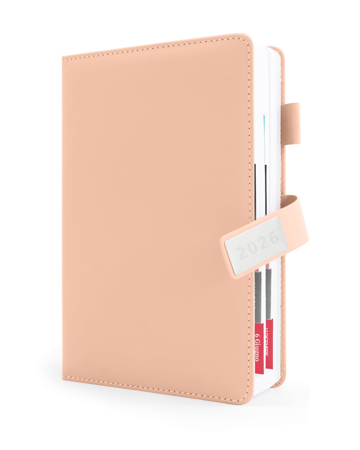 400 Pagine HW CASA Agenda 2026 Giornaliera A5,Festività (DE/IT/ES/EN/FR), Passante e Portapenna | Festività (DE/IT/ES/EN/FR), Riepiloghi Mensili | Gennaio-Dicembre