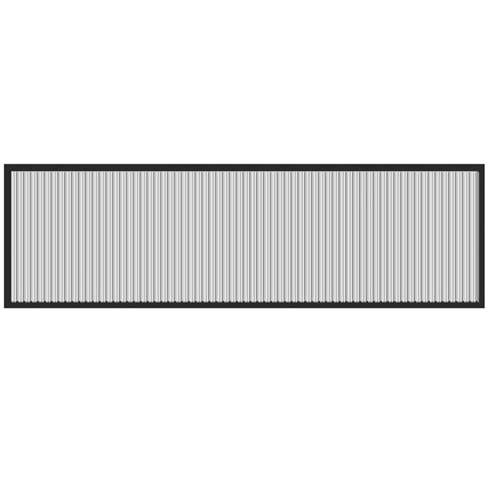 Metal Frame Countertop Partition Screen Panels, Iron Translucent Countertop Room Divider, Black and Gold, Multiple Sizes(Black,40x90cm/15.74x35.43in)