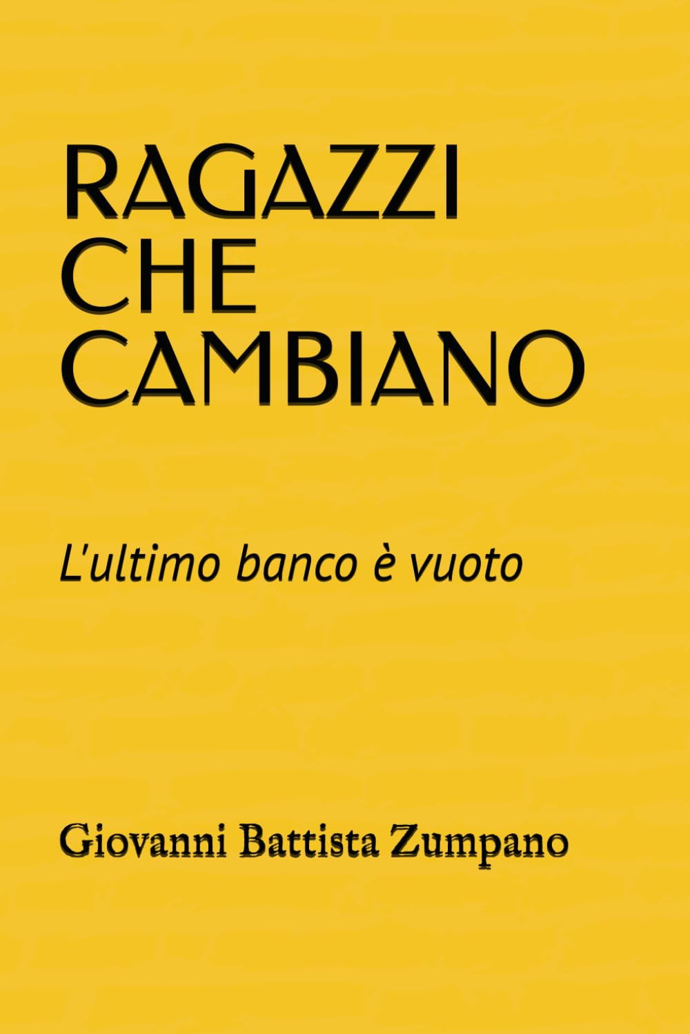 RAGAZZI CHE CAMBIANO: L'ultimo banco è vuoto