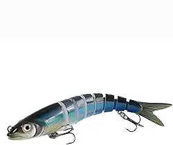 Iscas de pesca para água doce e salgada, isca realista para peixe de truta robalo, isca de pesca de robalo de afundamento lento, presentes de pesca incríveis para homens, indispensáveis para