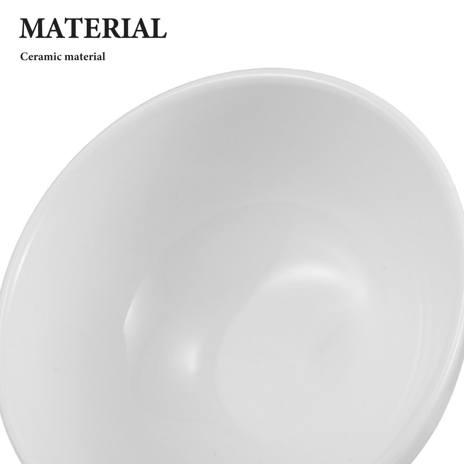 Blanco Cuenco de Cerámica para Cereales y Sopa de 15cm 6 Piezas