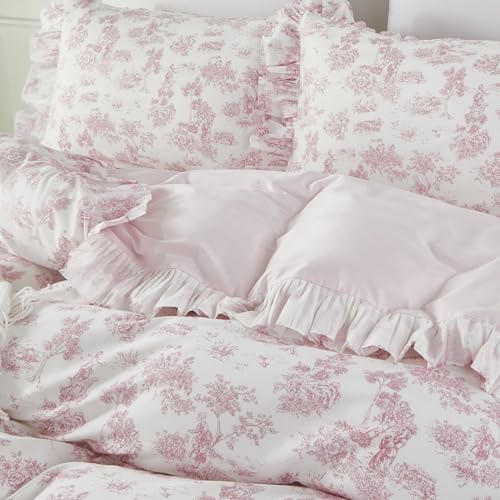 Brandream French Country Toile Duvet Cover Set Full Size for
